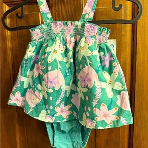 Baby Girls Carter’s one piece sun suit dress 18 mos NWT